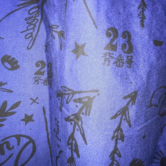 Soulland Button Shirt Baseball Theme Mens Size Large Blue Black Modern Designer - Picture 5 of 10